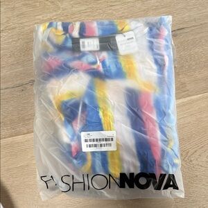 Fashion Nova Colorful Striped Top